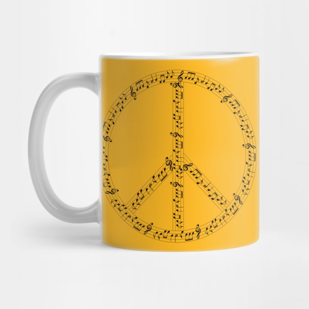 Peace Sign Music Notes by SistersTrading84